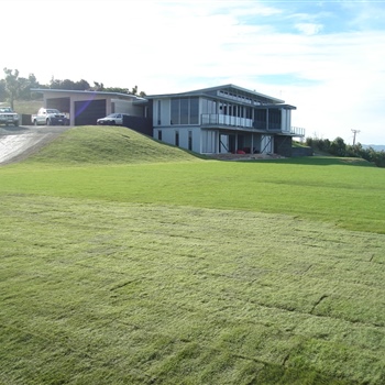Finished lawn extension at Matapouri Heights Tutukaka Coast